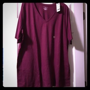 NWT Lane Bryant Modest Sleeve V-Neck Tee
